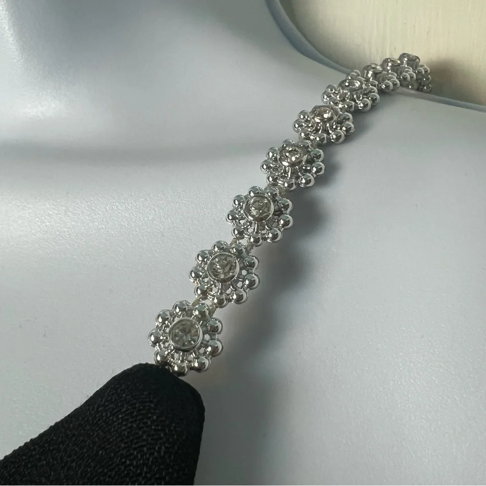 All‎ That Jazz – Junior’s VTG Black Rhinestone Strap Maxi Dress 90s – Sz. 11/12